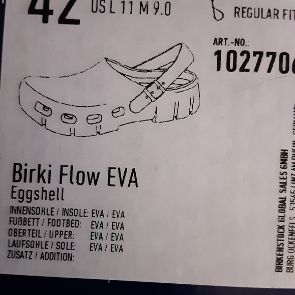 Birkenstock Flow EVA Clogs in Eggshell Unisex - Picture 2 of 7